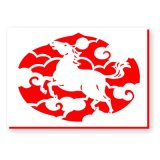 2026年干支（うま）　A3サイズ 開運切り絵（吉祥宝来）　