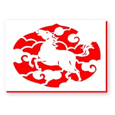 開運切り絵（吉祥宝来） 4枚セット（A3サイズ） - 香老舗 高野山