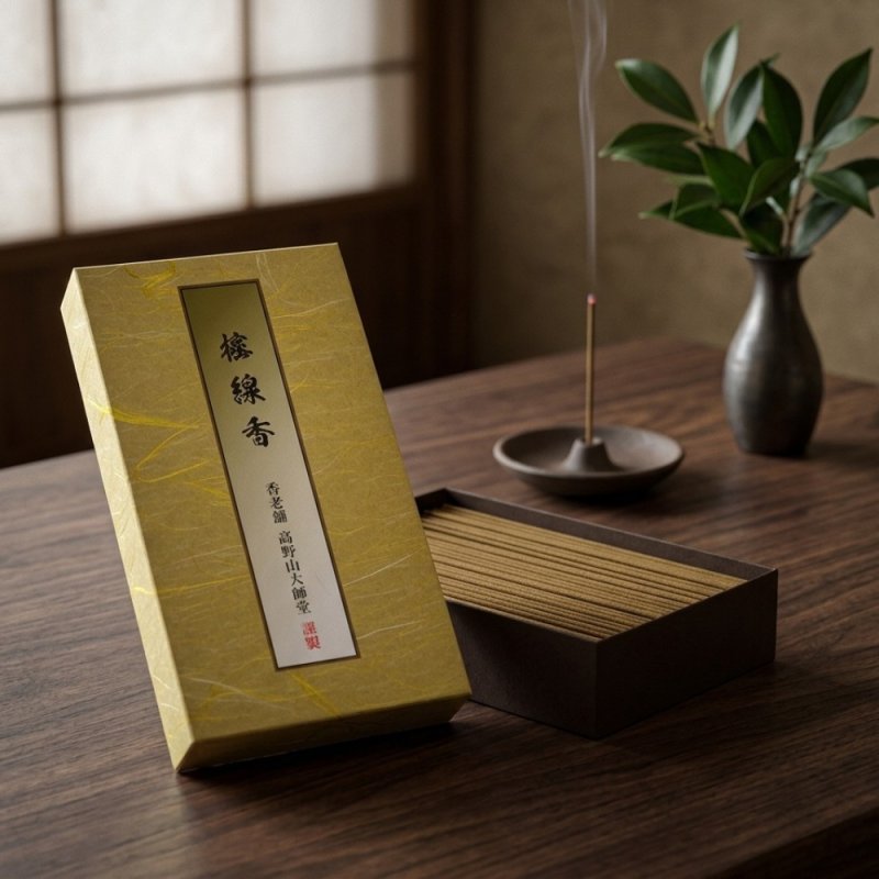 画像1: 線香 しきみ高野霊香 5寸(13cm)　 (1)