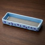 水色（クローバー柄）