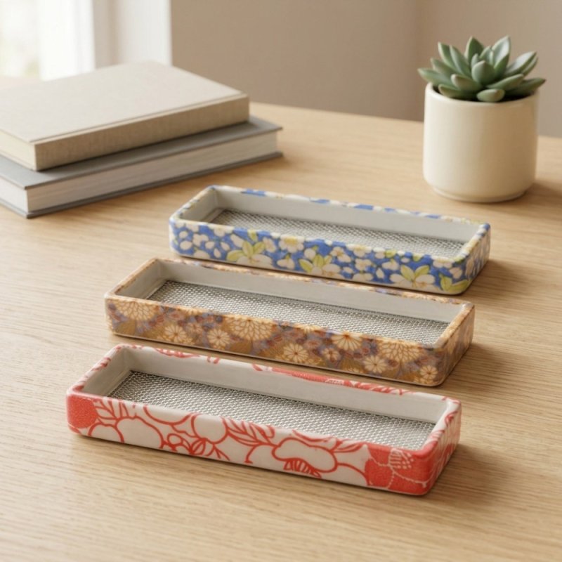 画像1: 線香皿・香皿　香線（線香を寝かせてたく） (1)