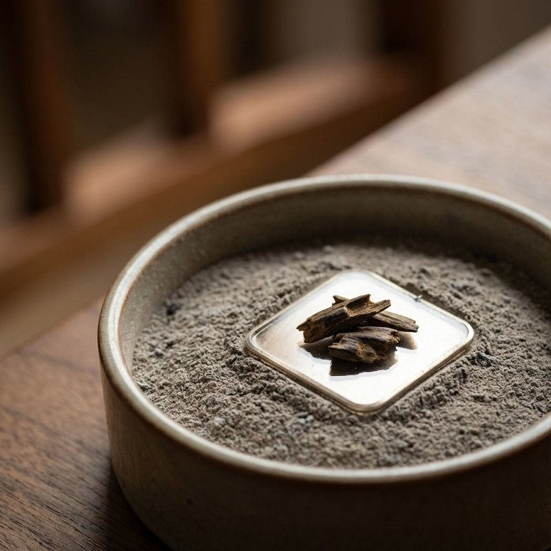 画像1: 香道具　銀葉 (1)