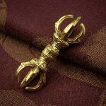 画像1: ミニ密教法具　五鈷杵（ミニ） (1)