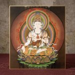 画像1: 仏画色紙　虚空蔵菩薩 (1)