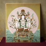 画像1: 仏画色紙　千手観音 (1)