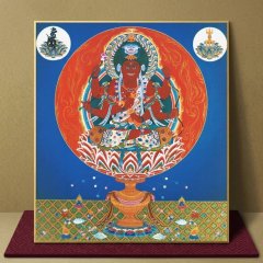 仏画色紙　愛染明王