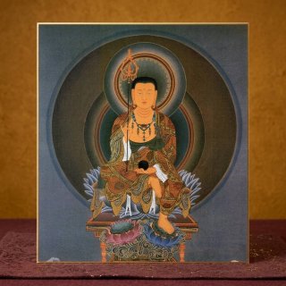 仏教美術 「阿弥陀如来図」 彩色 肉筆 60号 高麗仏画 時代古玩 唐物骨董 高麗仏画 阿弥陀如来像図 高麗時代末期 絹本・軸装 :: ichian