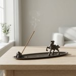 画像1: 香立て　馬（合金製） (1)