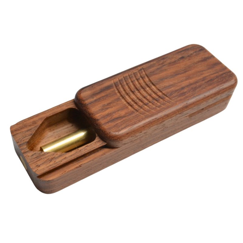 画像3: 塗香入　花梨製　プッシュ式 (3)