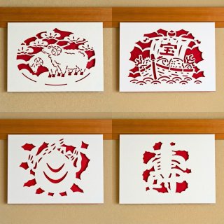 切り絵 - 香老舗 高野山大師堂